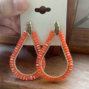 Beautiful Coral Hoops